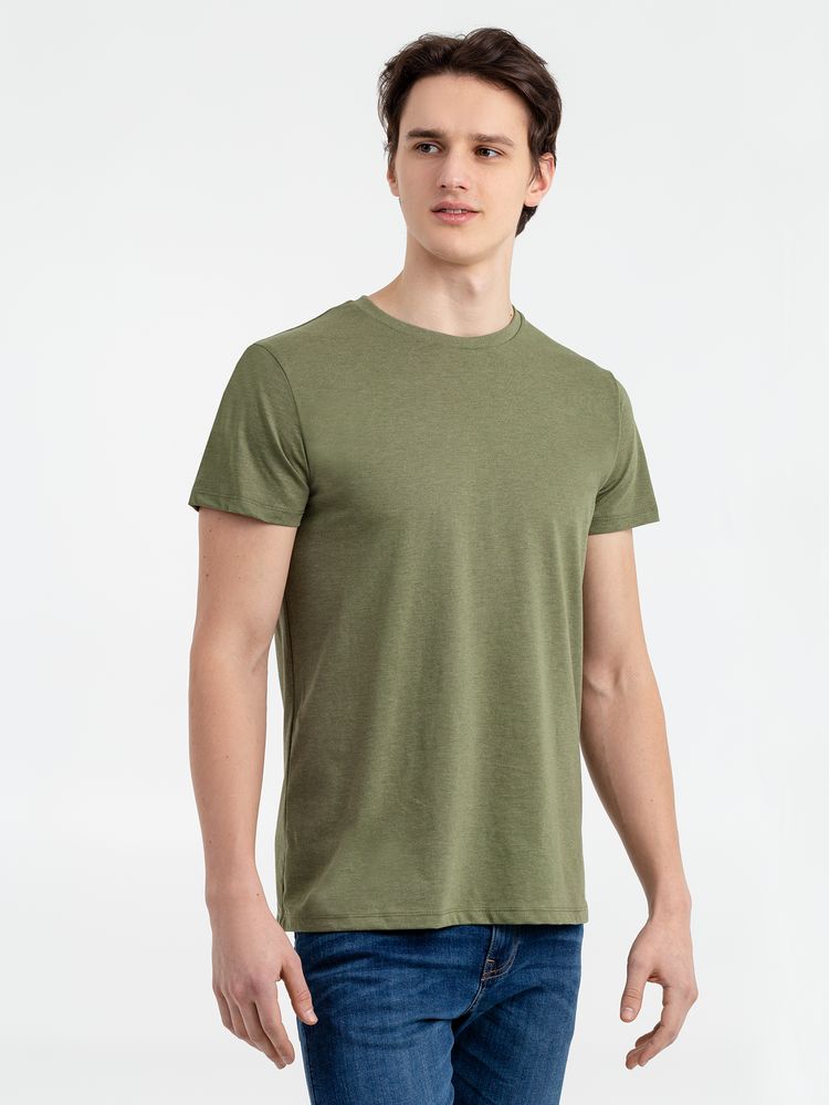 Футболка мужская Regent Fit 150, меланж хаки — изображение 3