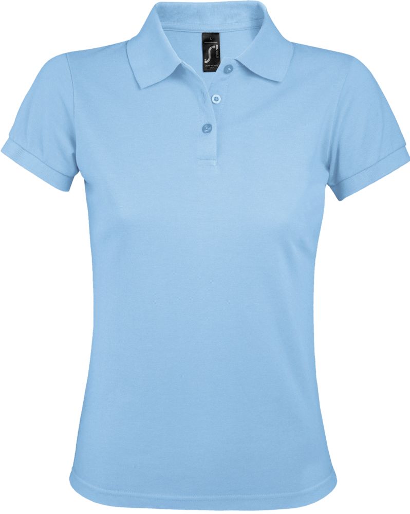 Рубашка поло женская Prime Women 200 голубая — изображение 2