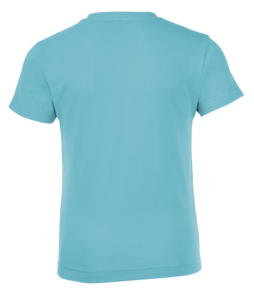 Футболка детская Regent Fit Kids, бирюзовая — изображение 3