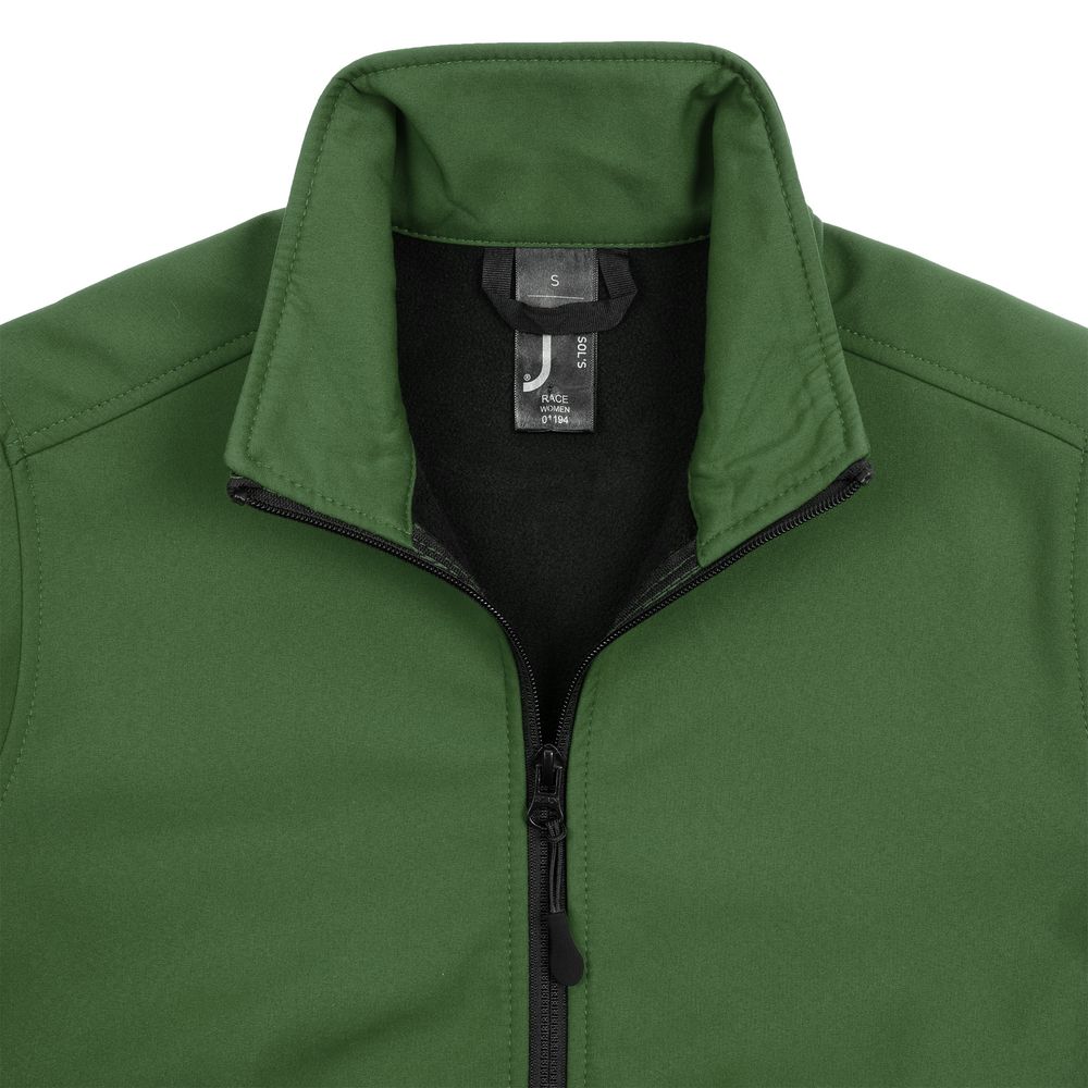 Куртка софтшелл женская Race Women, темно-зеленая — изображение 4
