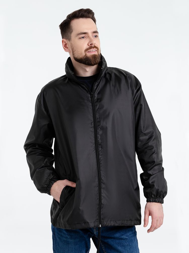 Ветровка унисекс Shift, черная — изображение 6