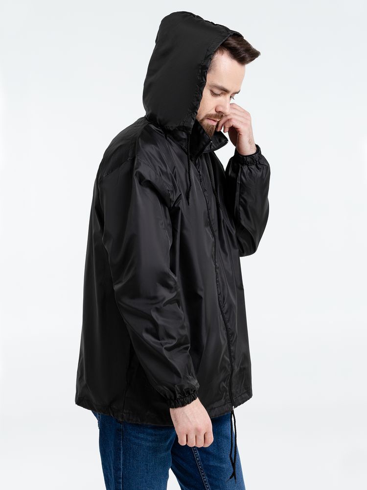 Ветровка унисекс Shift, черная — изображение 7