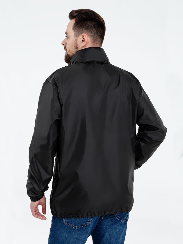 Ветровка унисекс Shift, черная — изображение 8