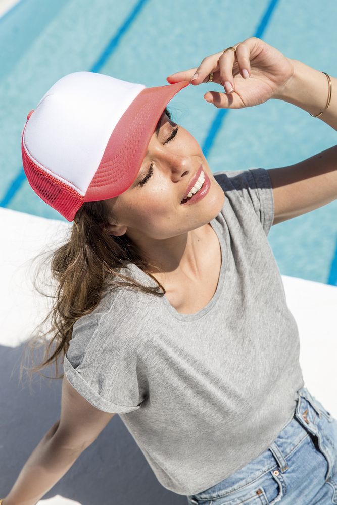 Бейсболка Bubble, зеленый неон с белым — изображение 5