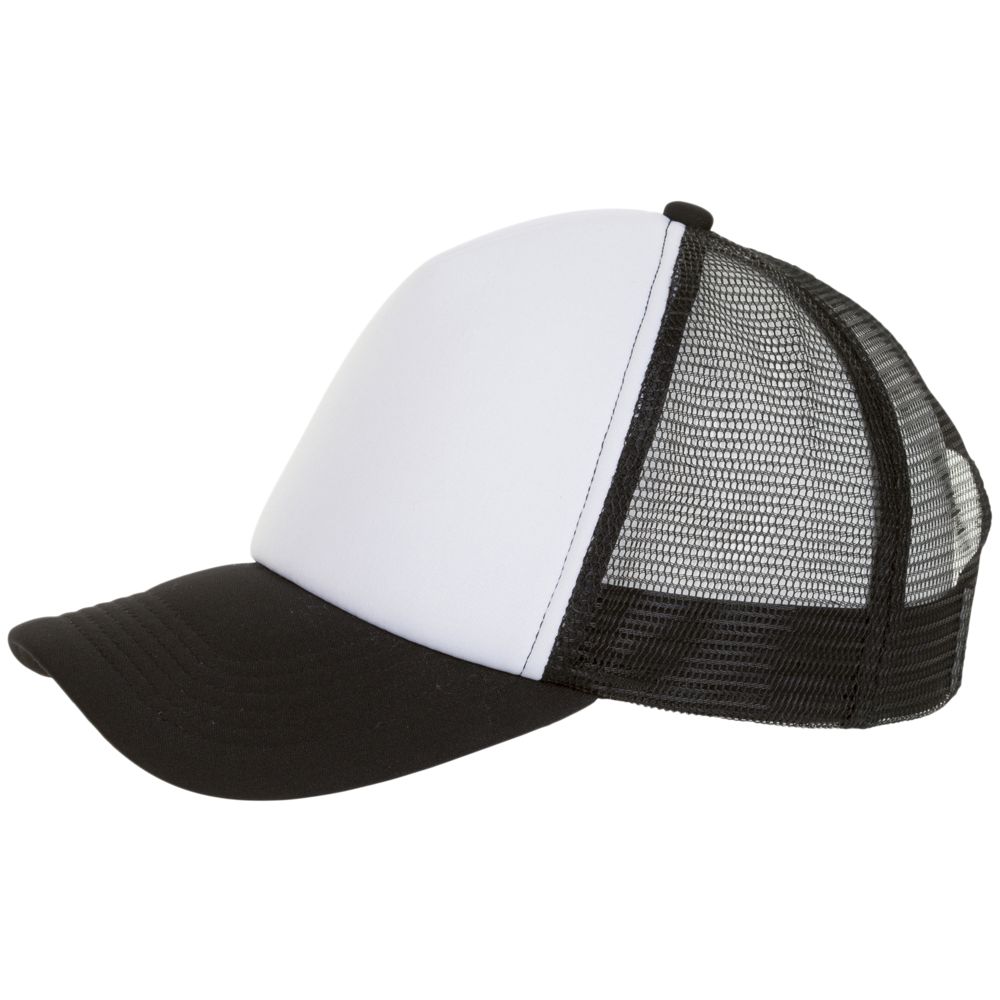 Бейсболка Bubble, черная с белым — изображение 2