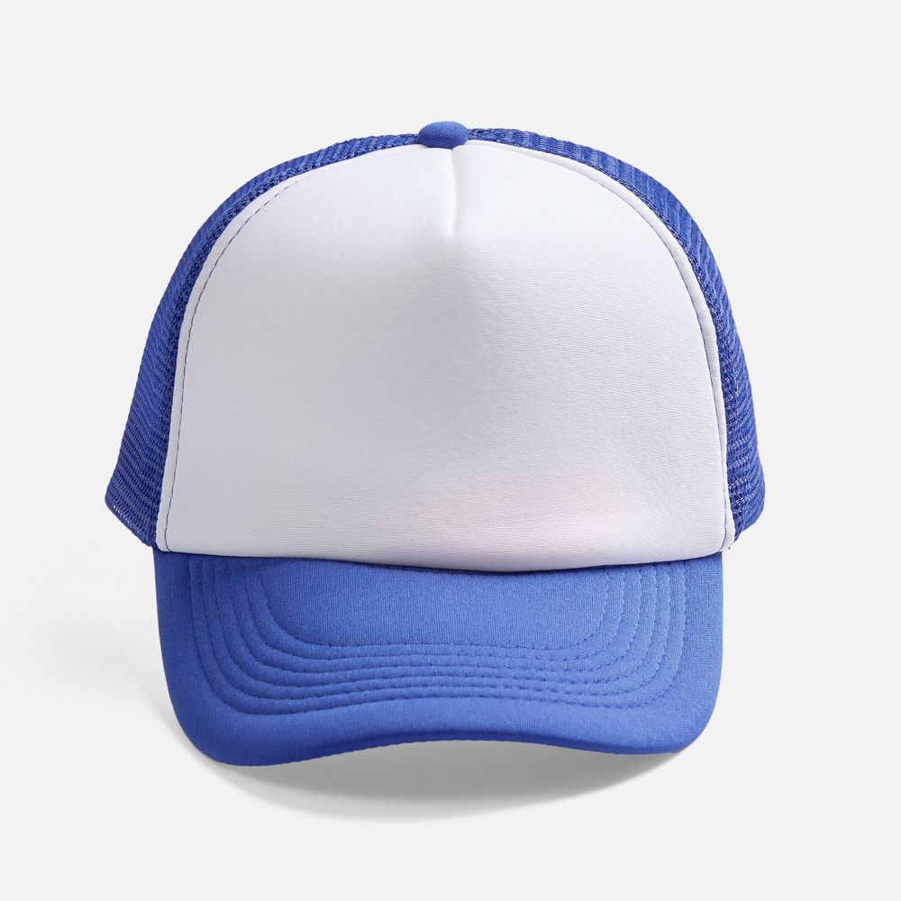 Бейсболка Bubble, синяя с белым — изображение 5