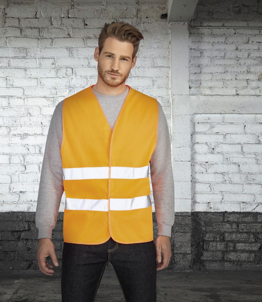 Жилет светоотражающий Secure Pro, оранжевый неон — изображение 6