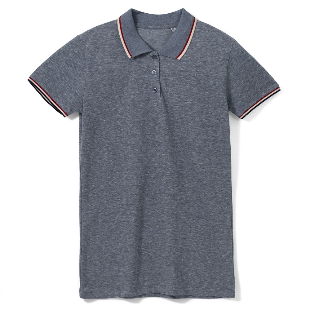 Рубашка поло женская Paname Women, голубой меланж — изображение 2