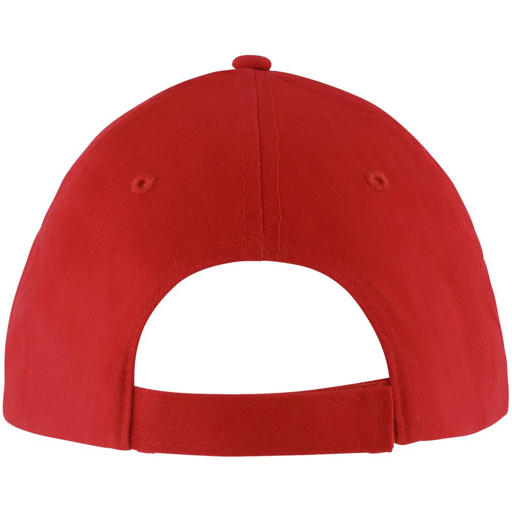 Бейсболка Solar, красная с белым — изображение 4
