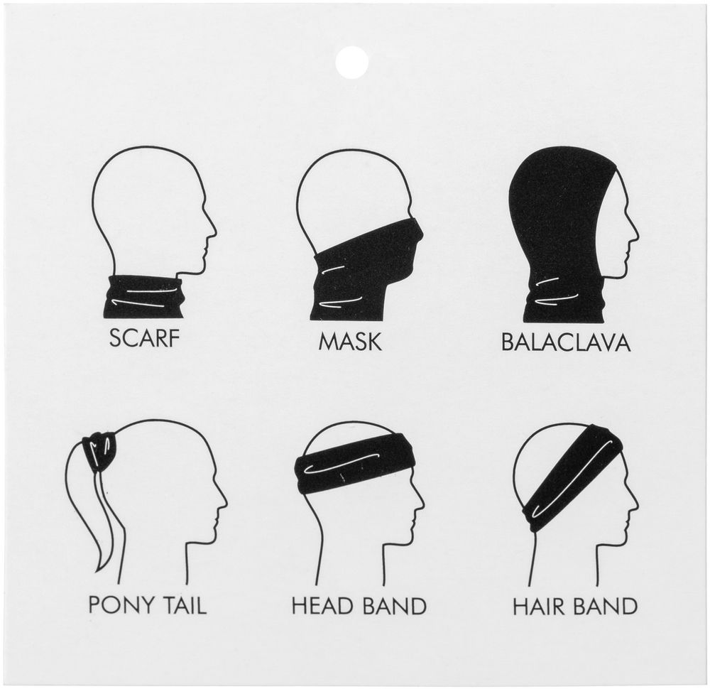 Многофункциональная бандана Bolt, оранжевый неон — изображение 4