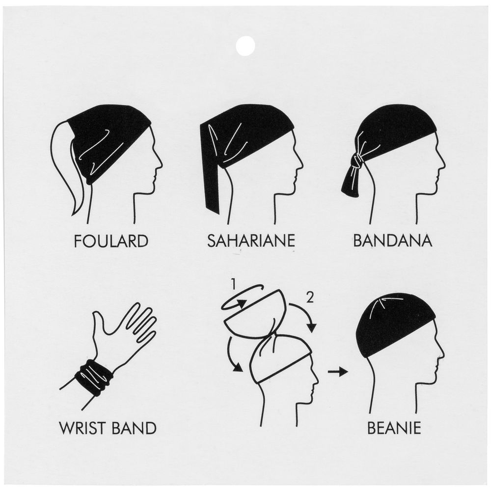 Многофункциональная бандана Bolt, серая — изображение 5