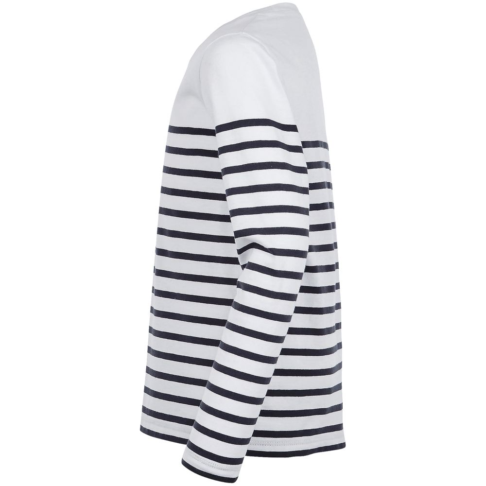 Футболка детская с длинным рукавом Matelot LSL Kids, белая с синим — изображение 4