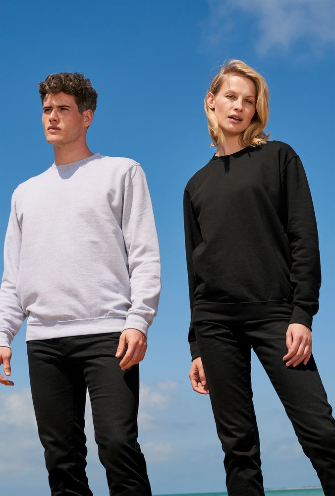 Свитшот унисекс Columbia, черный меланж — изображение 8