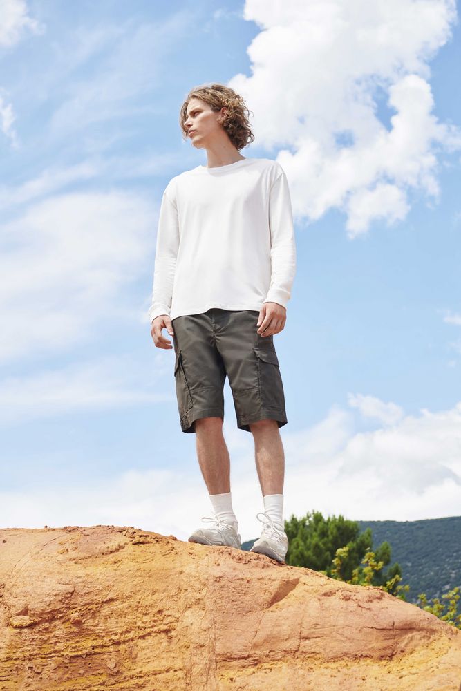 Футболка унисекс с длинным рукавом Pioneer LSL, молочно-белая — изображение 5