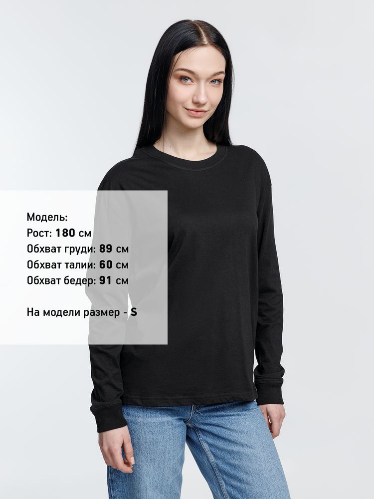 Футболка унисекс с длинным рукавом Pioneer LSL, черная — изображение 8