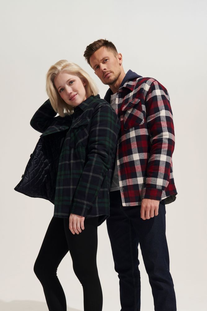 Куртка-рубашка оверсайз унисекс Noah, бордовая — изображение 6