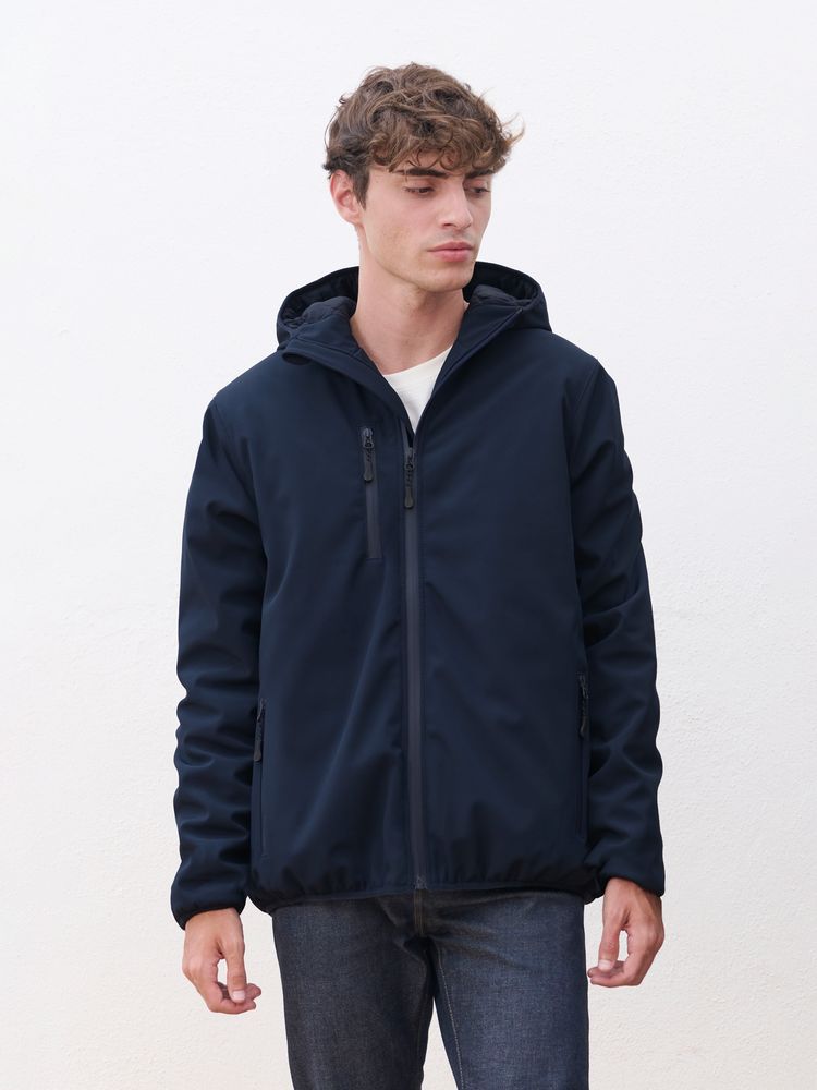 Куртка софтшелл с капюшоном мужская Falcon Men, ярко-синяя (royal) — изображение 5