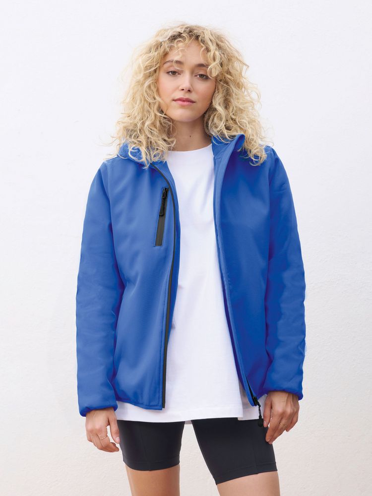 Куртка софтшелл с капюшоном женская Falcon Women, черная — изображение 5