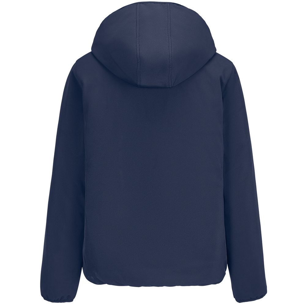 Куртка софтшелл с капюшоном женская Falcon Women, синяя — изображение 3