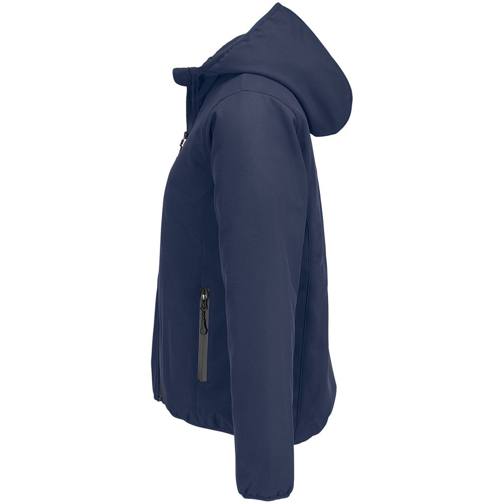 Куртка софтшелл с капюшоном женская Falcon Women, синяя — изображение 4