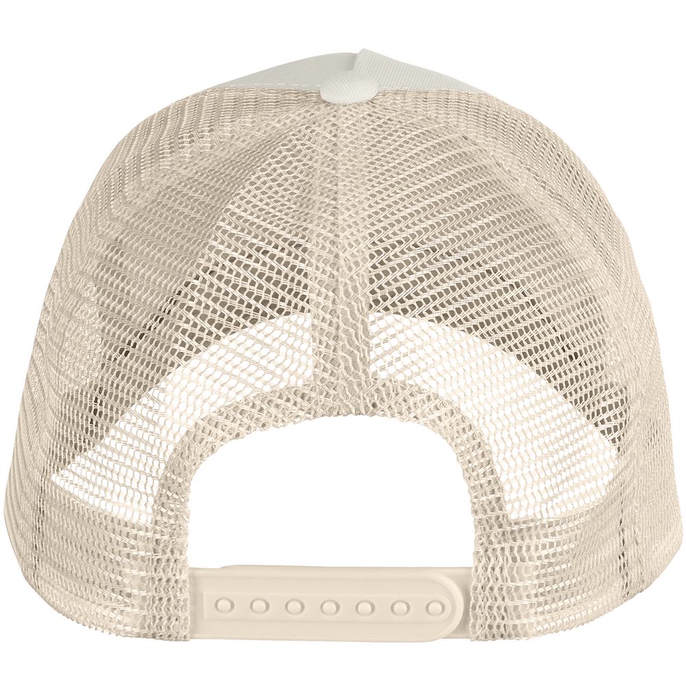 Бейсболка Blink, бежевая с бирюзовым — изображение 4