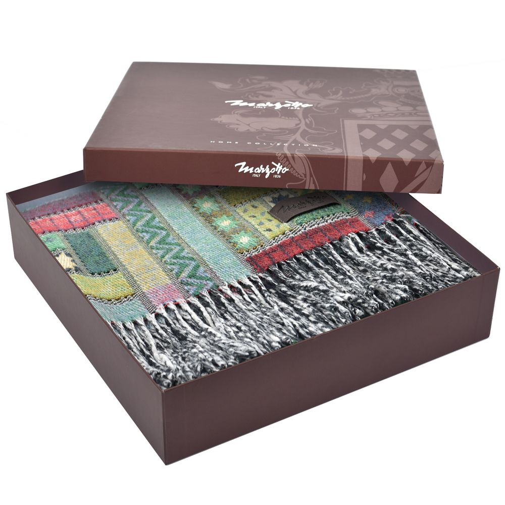 Плед Baltimora, красный с зеленым — изображение 4