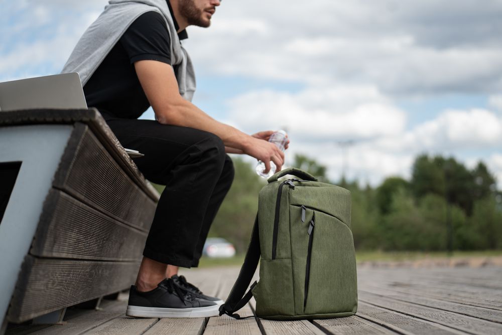 Рюкзак для ноутбука Onefold, хаки — изображение 14