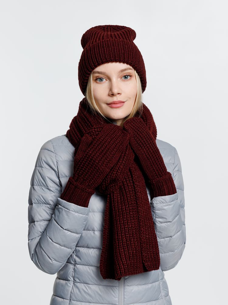 Шапка Nordkyn, бордовая — изображение 6