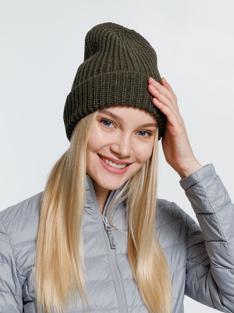 Шапка Nordkyn, зеленая (оливковая) — изображение 5