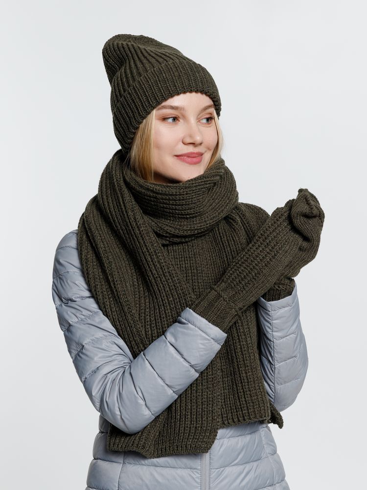 Шапка Nordkyn, зеленая (оливковая) — изображение 7