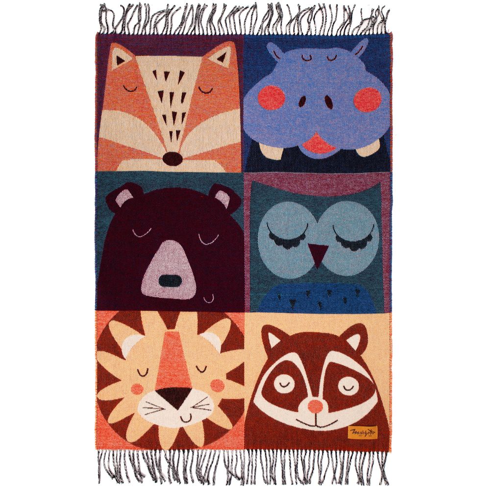 Плед детский Zoo, оранжевый — изображение 6