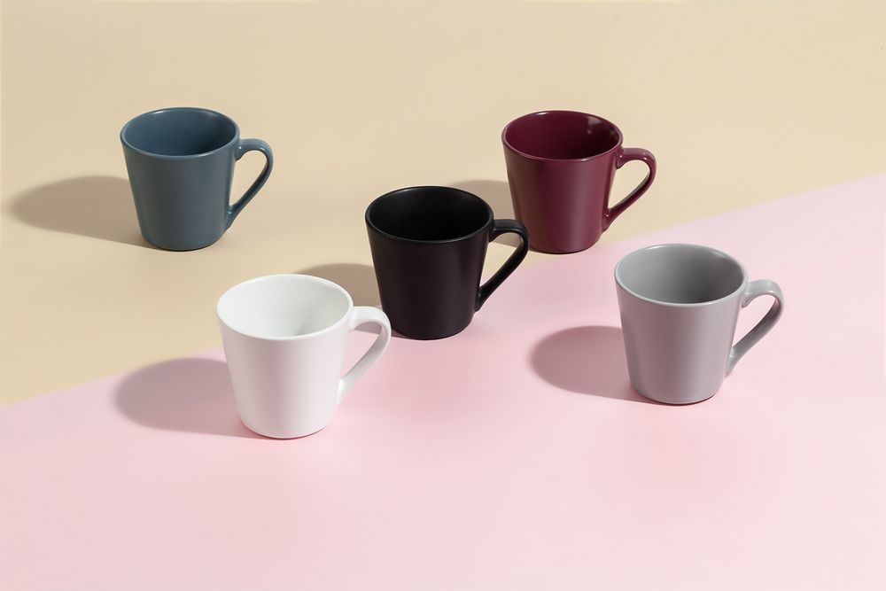 Кружка Modern Bell, матовая, серо-синяя — изображение 5