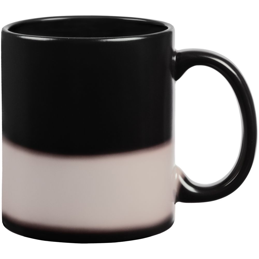 Кружка-хамелеон On Display, матовая, черная — изображение 4