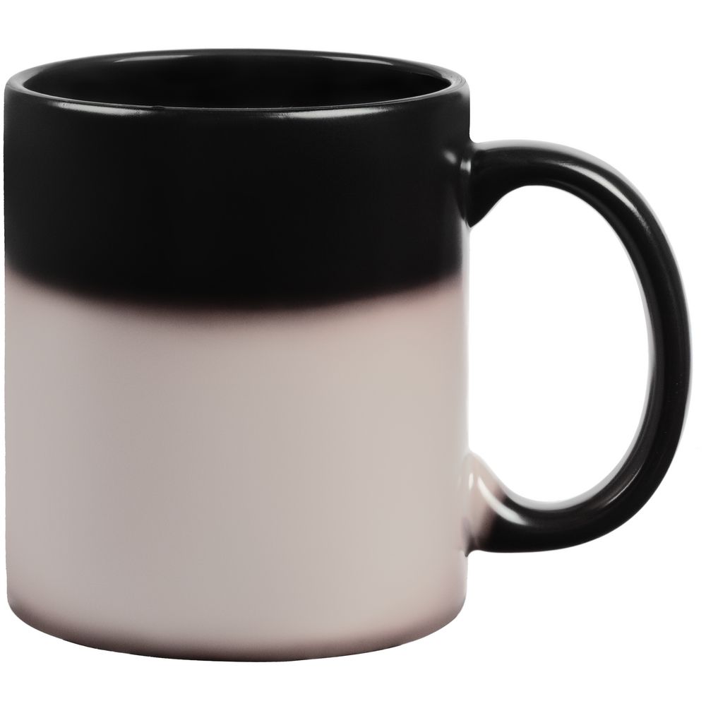 Кружка-хамелеон On Display, матовая, черная — изображение 5