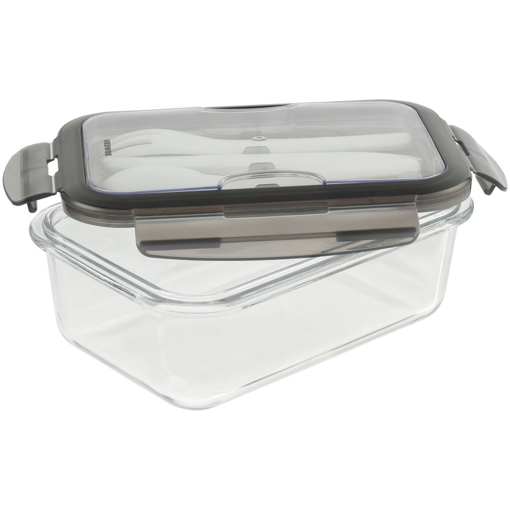 Ланчбокс Hard Work, серый — изображение 3