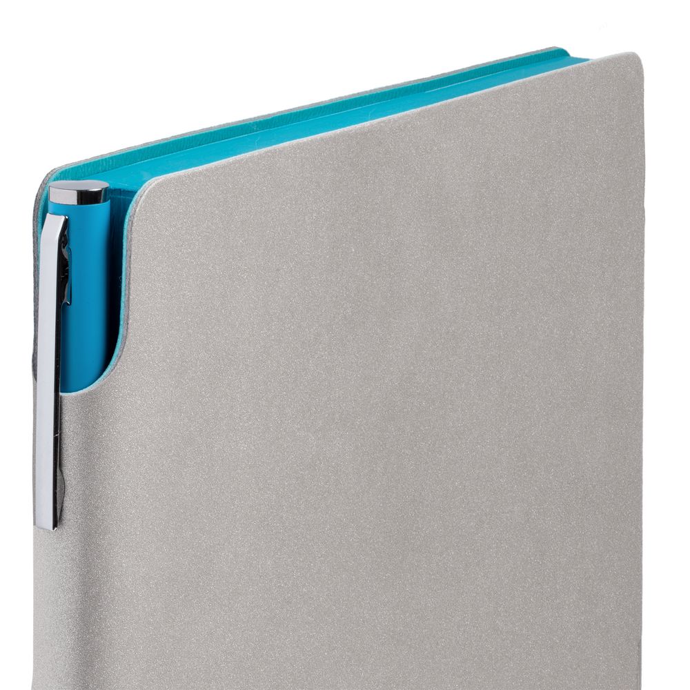 Ежедневник Flexpen, недатированный, серебристо-бирюзовый — изображение 4