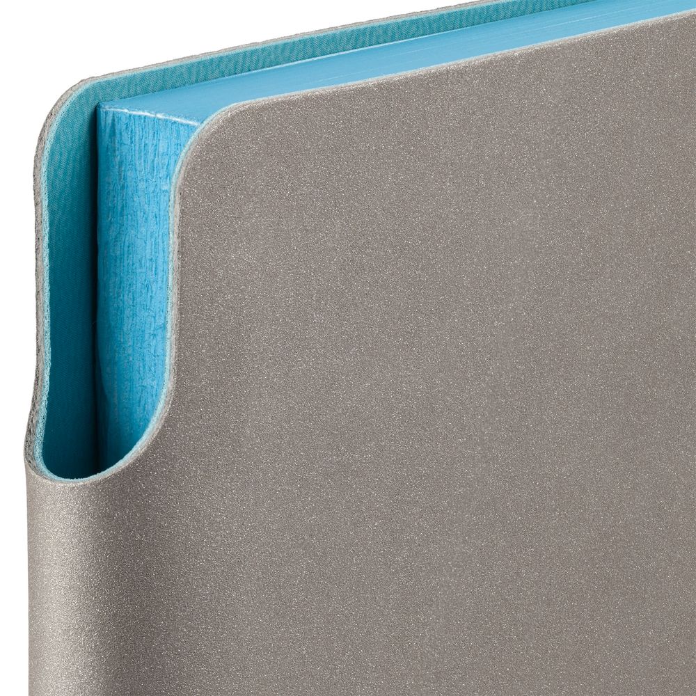 Ежедневник Flexpen, недатированный, серебристо-бирюзовый — изображение 3