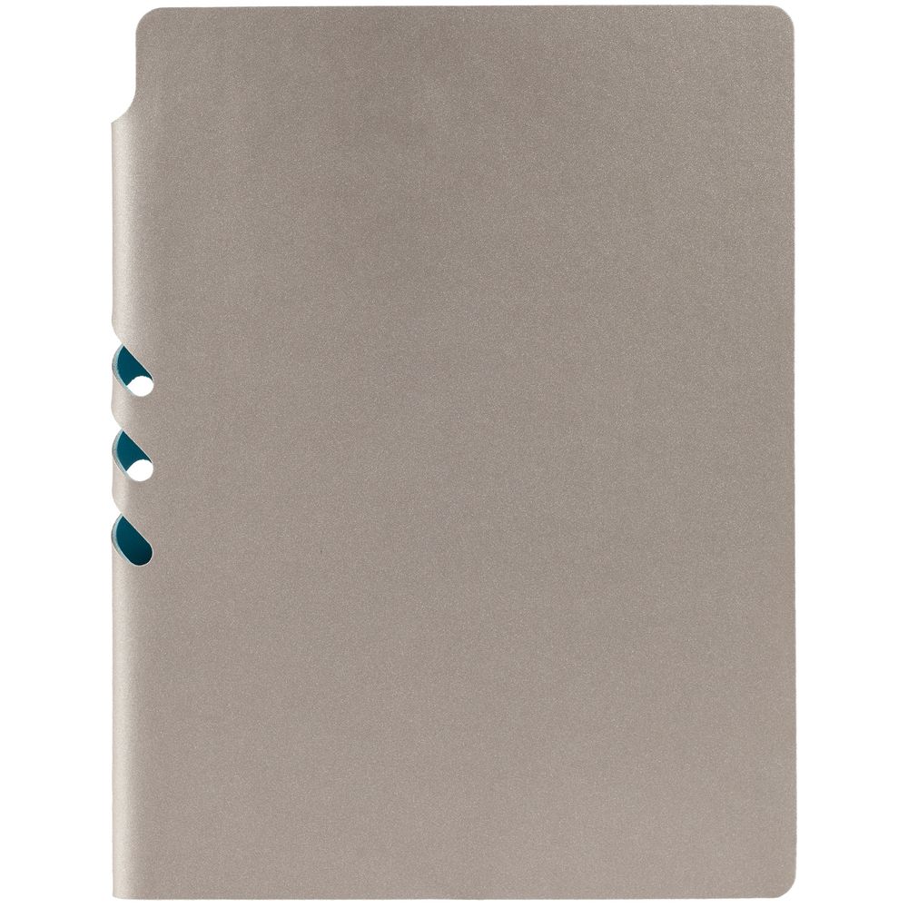 Ежедневник Flexpen, недатированный, серебристо-бирюзовый — изображение 5