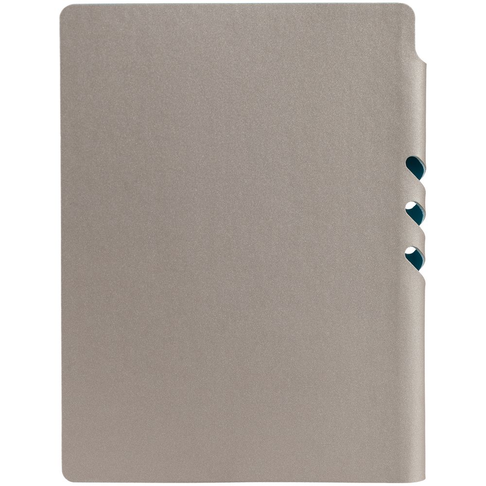 Ежедневник Flexpen, недатированный, серебристо-бирюзовый — изображение 6