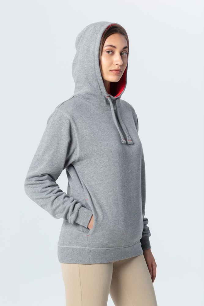 Двусторонняя толстовка Revers, серая с красным — изображение 10