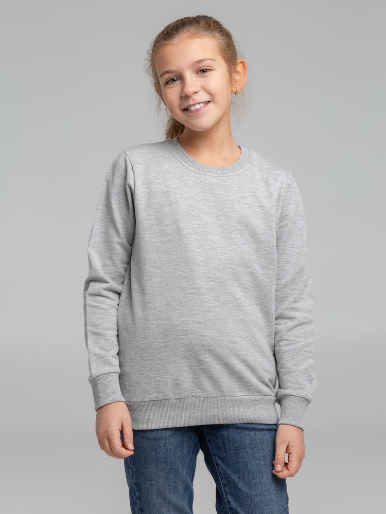 Свитшот детский Toima Kids, серый меланж — изображение 10