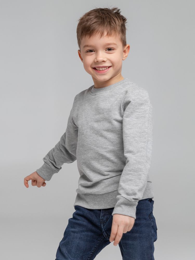 Свитшот детский Toima Kids, серый меланж — изображение 7