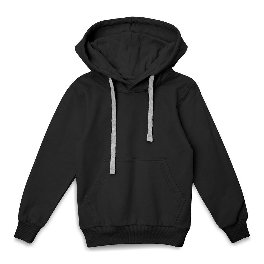 Толстовка с капюшоном детская Kirenga Kids, черная — изображение 2