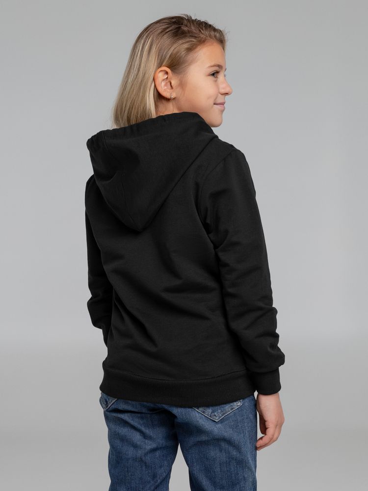 Толстовка с капюшоном детская Kirenga Kids, черная — изображение 9