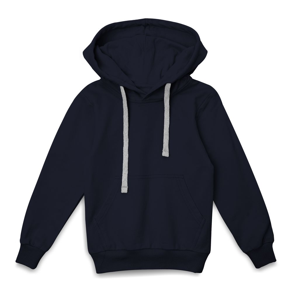 Толстовка с капюшоном детская Kirenga Kids, темно-синяя — изображение 2