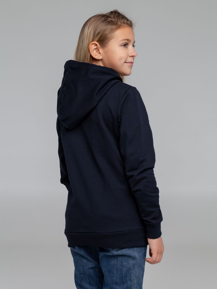 Толстовка с капюшоном детская Kirenga Kids, темно-синяя — изображение 12