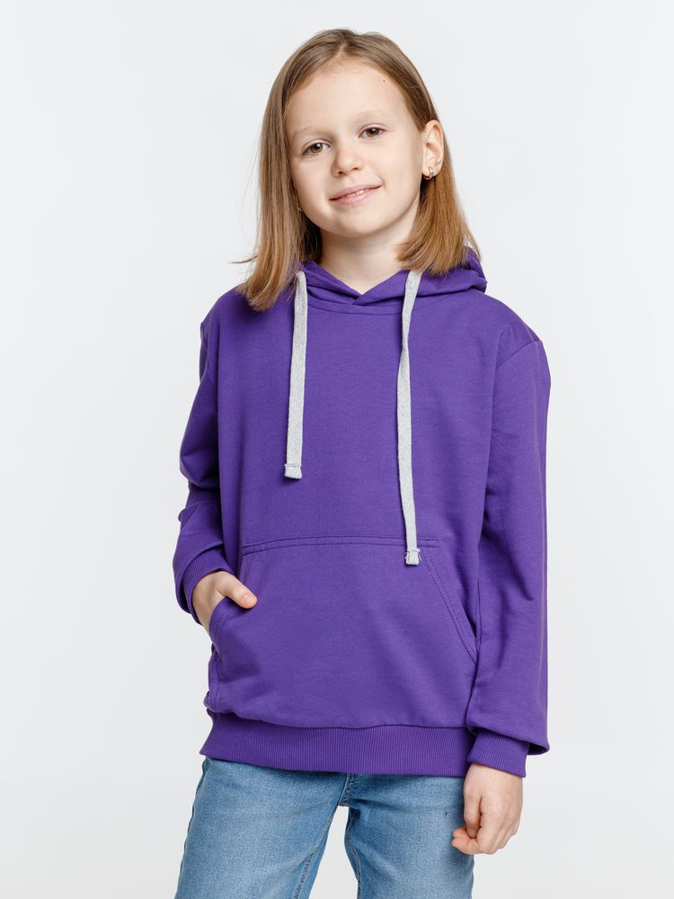 Толстовка с капюшоном детская Kirenga Kids, фиолетовая — изображение 7