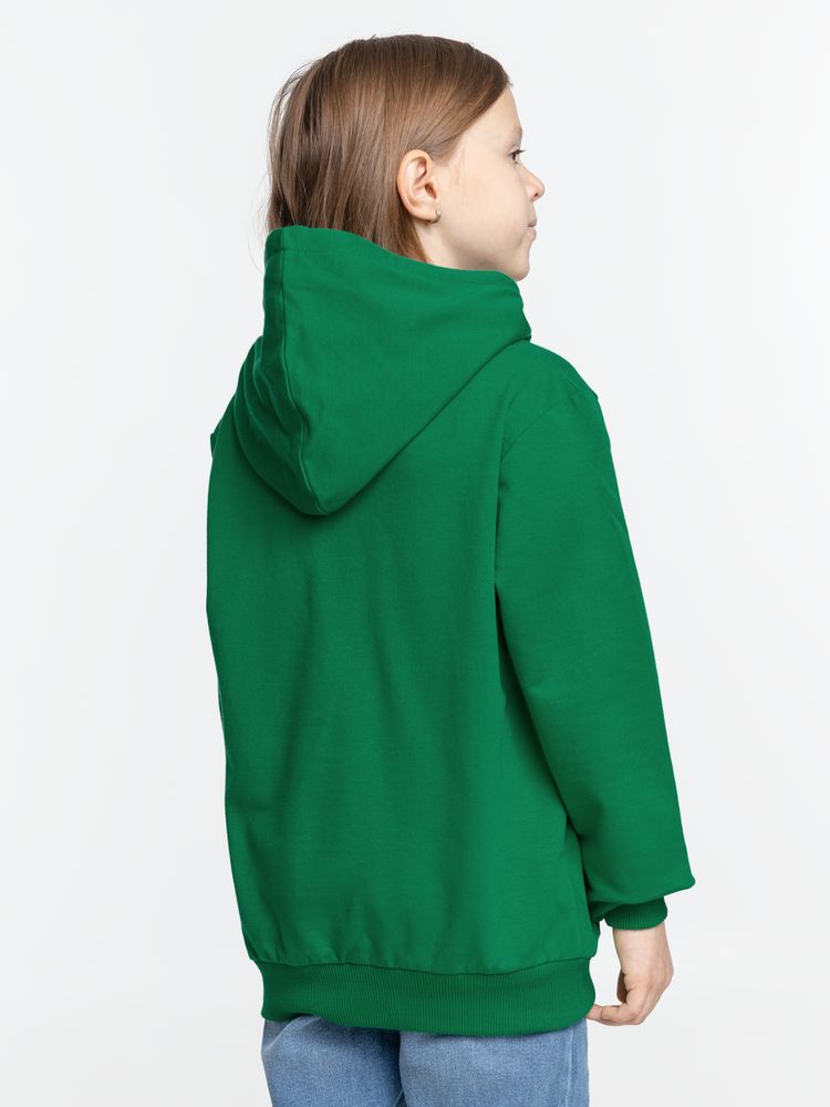 Толстовка с капюшоном детская Kirenga Kids, зеленая — изображение 9