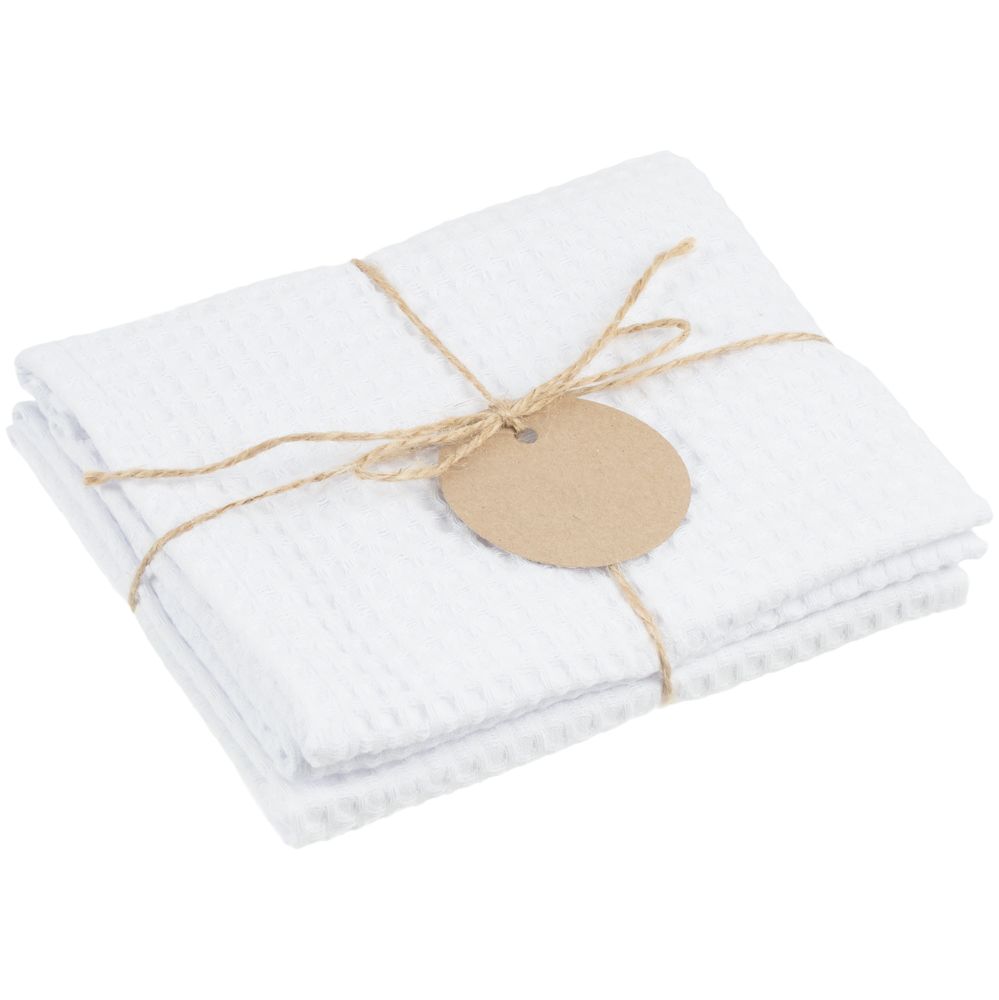 Набор кухонных полотенец Good Wipe, белый с белым — изображение 2