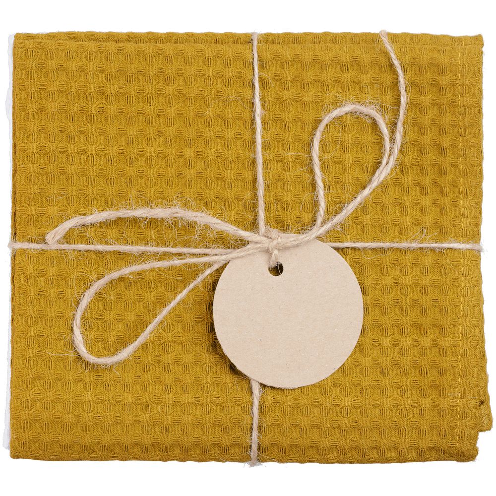 Набор кухонных полотенец Good Wipe, белый с желтым — изображение 6